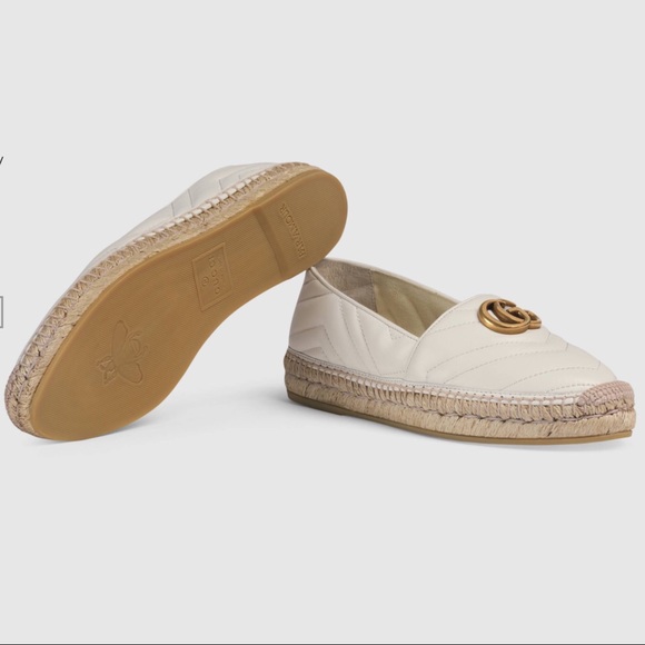 100% Authentic Gucci Espadrille White Size 36.5 - Picture 3 of 7